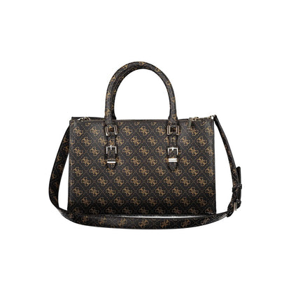 Guess Jeans – Braune Polyethylen-Handtasche