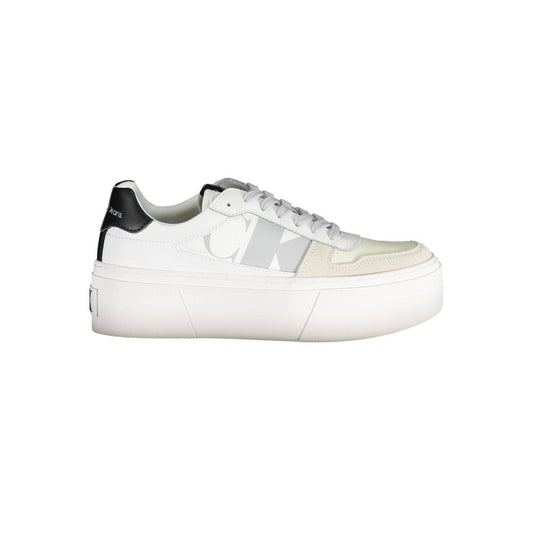 Calvin Klein – Weißer Polyester-Sneaker