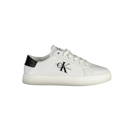 Calvin Klein – Weißer Polyester-Sneaker