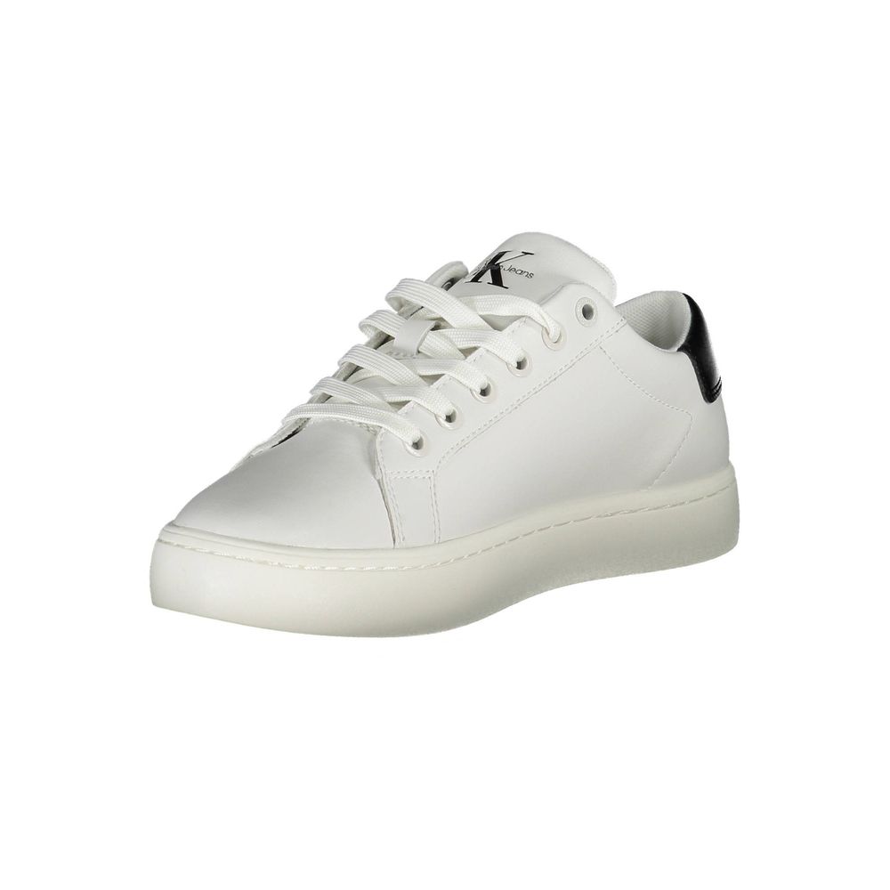 Calvin Klein – Weißer Polyester-Sneaker