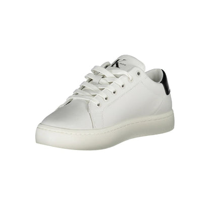 Calvin Klein – Weißer Polyester-Sneaker