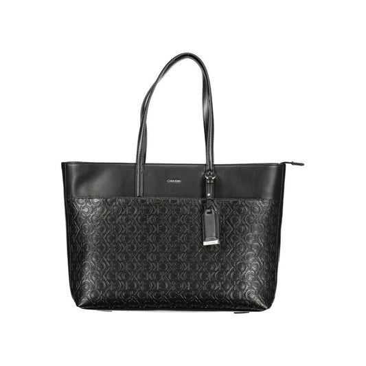 Calvin Klein Schwarze Polyester-Handtasche