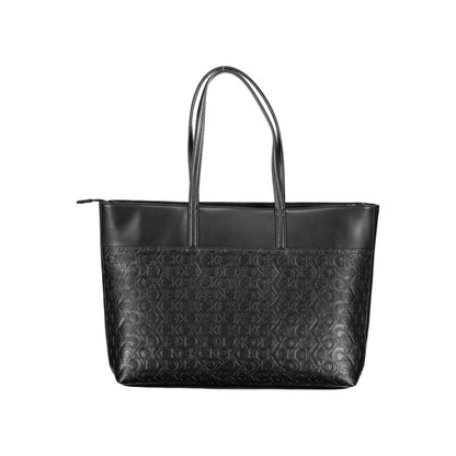 Calvin Klein Schwarze Polyester-Handtasche
