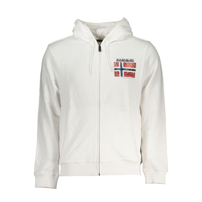 Napapijri Weißer Baumwollpullover