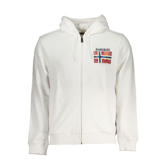 Napapijri Weißer Baumwollpullover