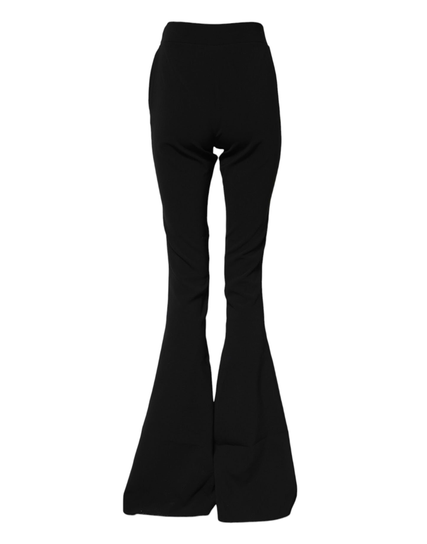 Dsquared² Schwarze Schlaghose aus Polyester mit hoher Taille