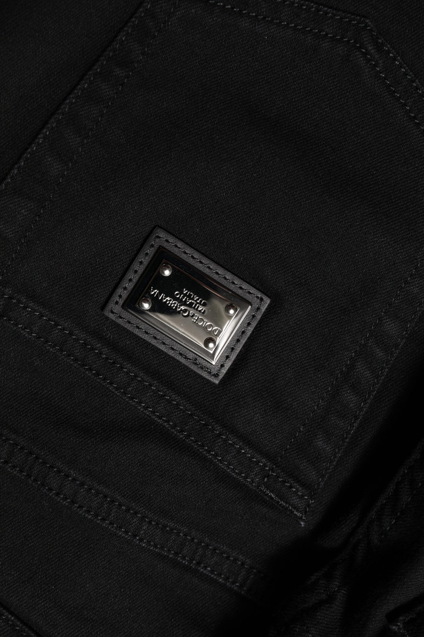 Dolce &amp; Gabbana – Schwarze Boyfriend-Jeans aus Baumwolle mit mittlerer Taille