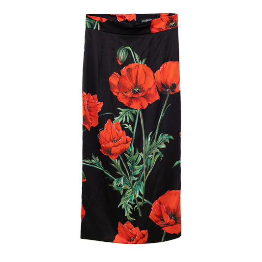 Zweifarbiger Seidenrock von Dolce &amp; Gabbana