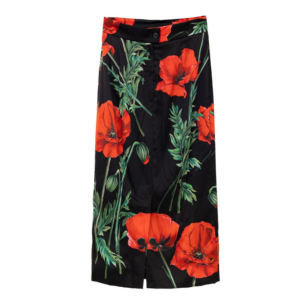 Zweifarbiger Seidenrock von Dolce &amp; Gabbana