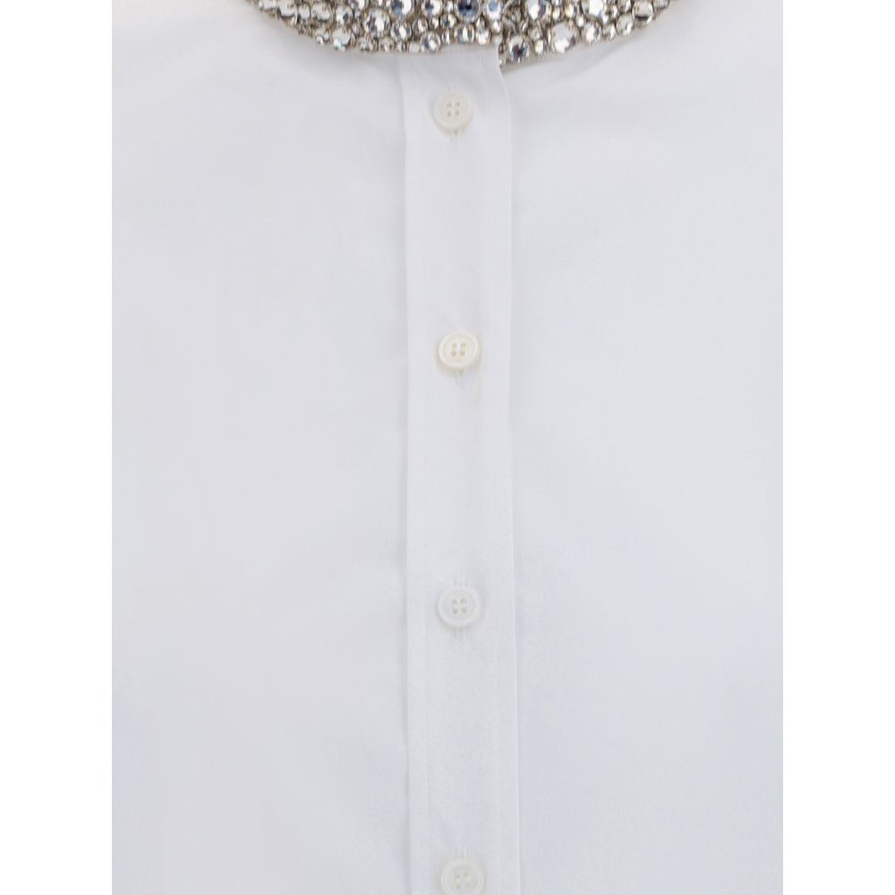 Alexander McQueen Hemd mit verziertem Kragen