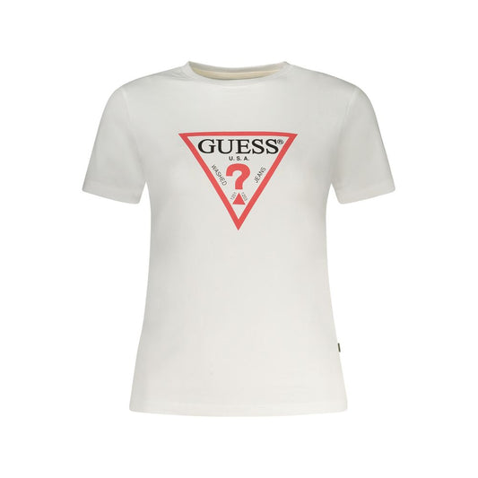 Guess Jeans – Weiße Baumwolloberteile und T-Shirts