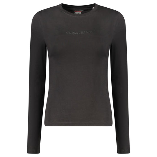 Guess Jeans – Schwarze Baumwolloberteile und T-Shirts