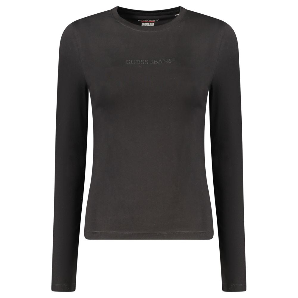 Guess Jeans – Schwarze Baumwolloberteile und T-Shirts