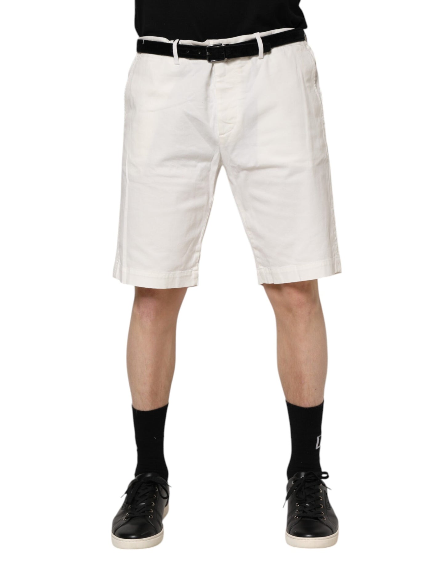 Dolce &amp; Gabbana Weiße Chinos aus Baumwollstretch für Herren