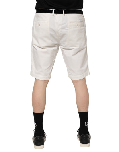 Dolce &amp; Gabbana Weiße Chinos aus Baumwollstretch für Herren
