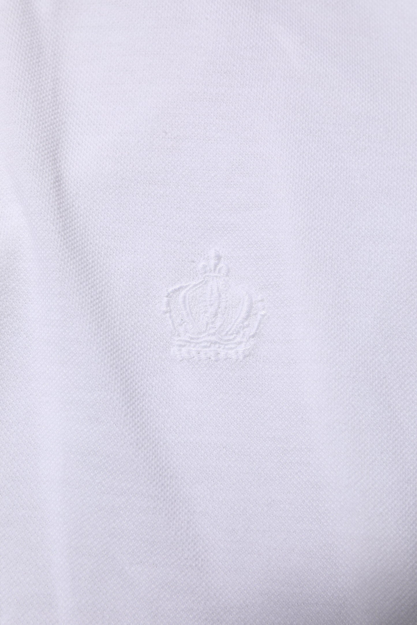Dolce &amp; Gabbana White Collared Men Short Sleeve Crown T-shirt