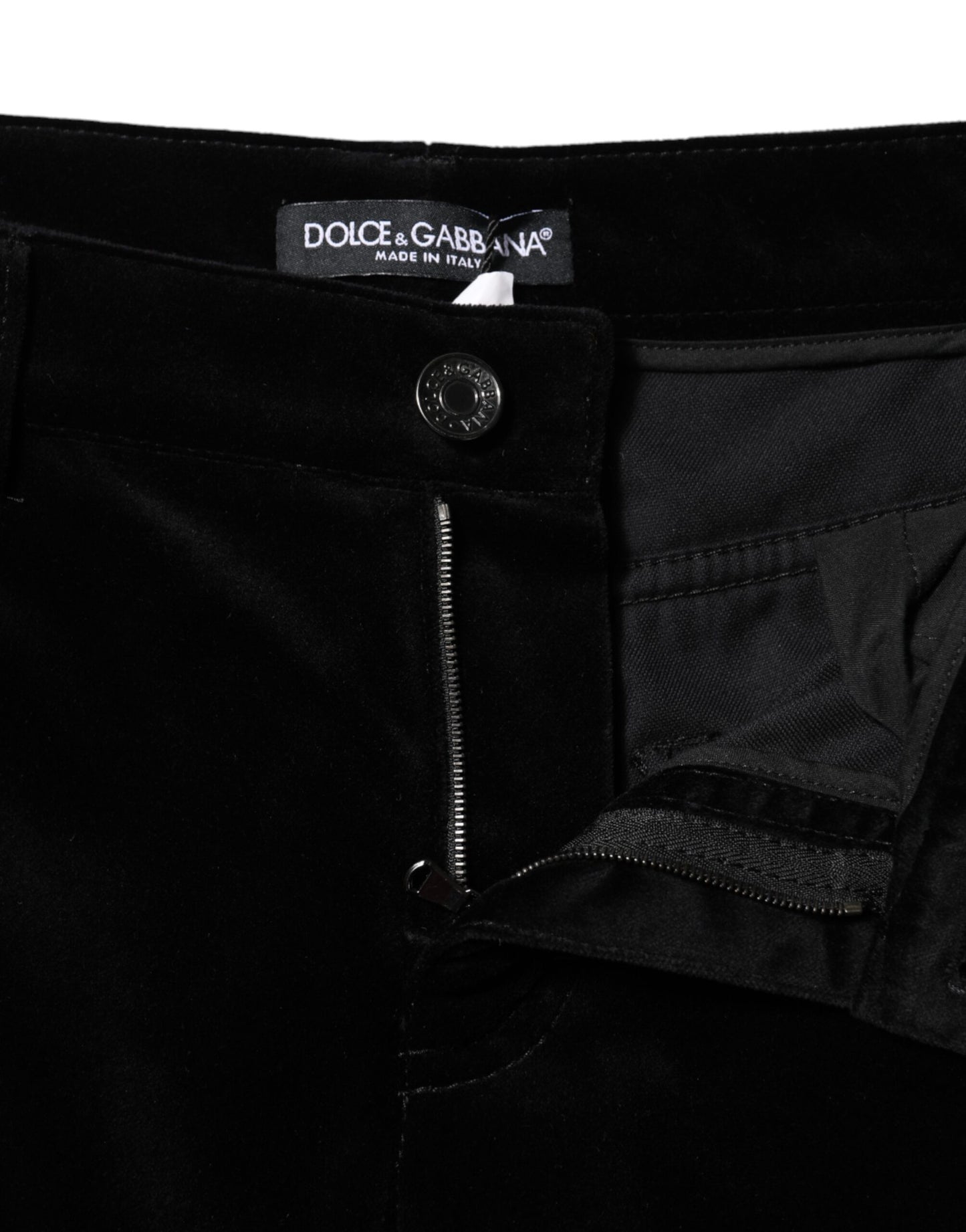 Dolce &amp; Gabbana – Schwarze Skinny-Capri-Cropped-Jeans aus Baumwolle