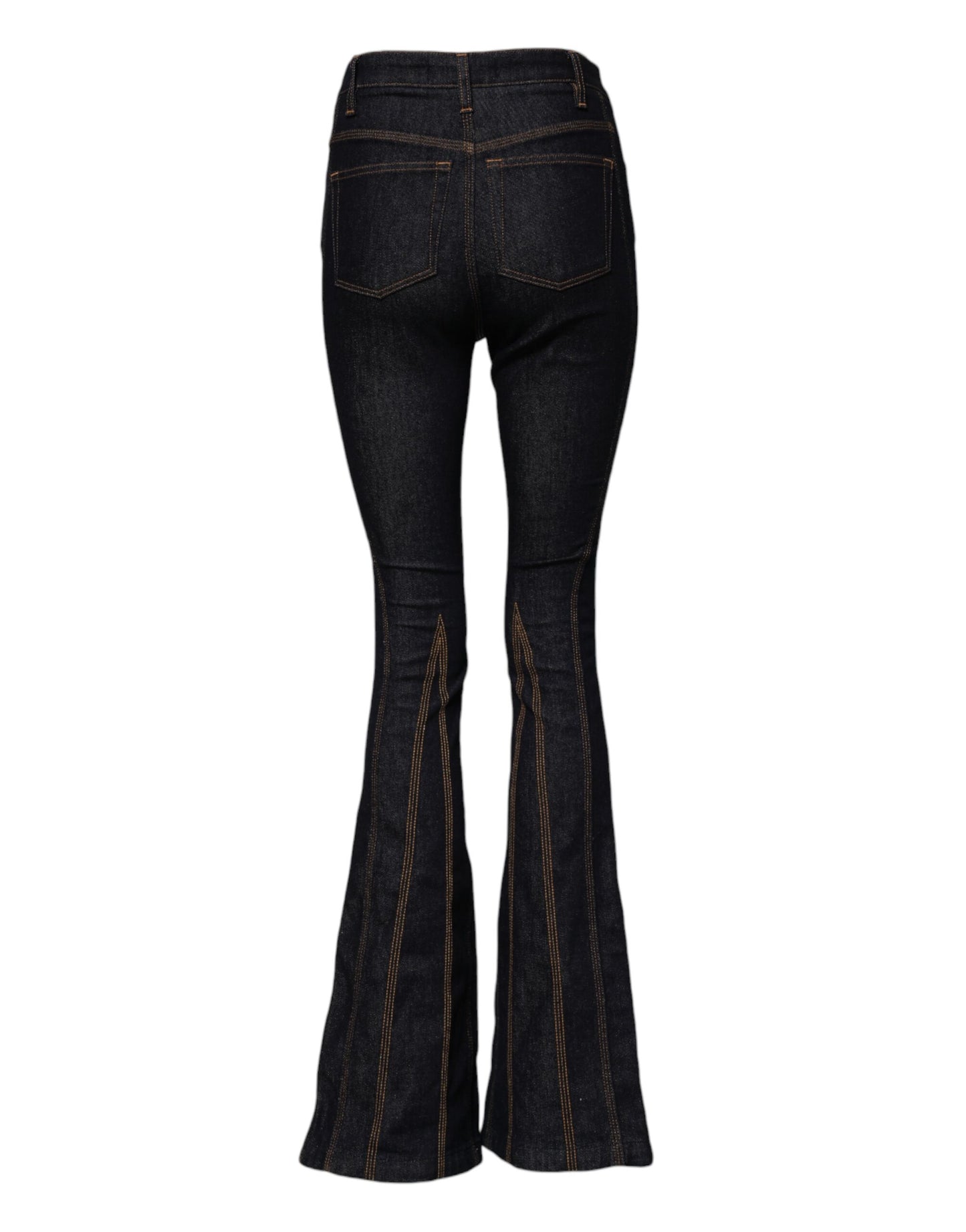 Dolce &amp; Gabbana – Schwarze Bootcut-Jeans aus Baumwolle mit mittlerer Taille 