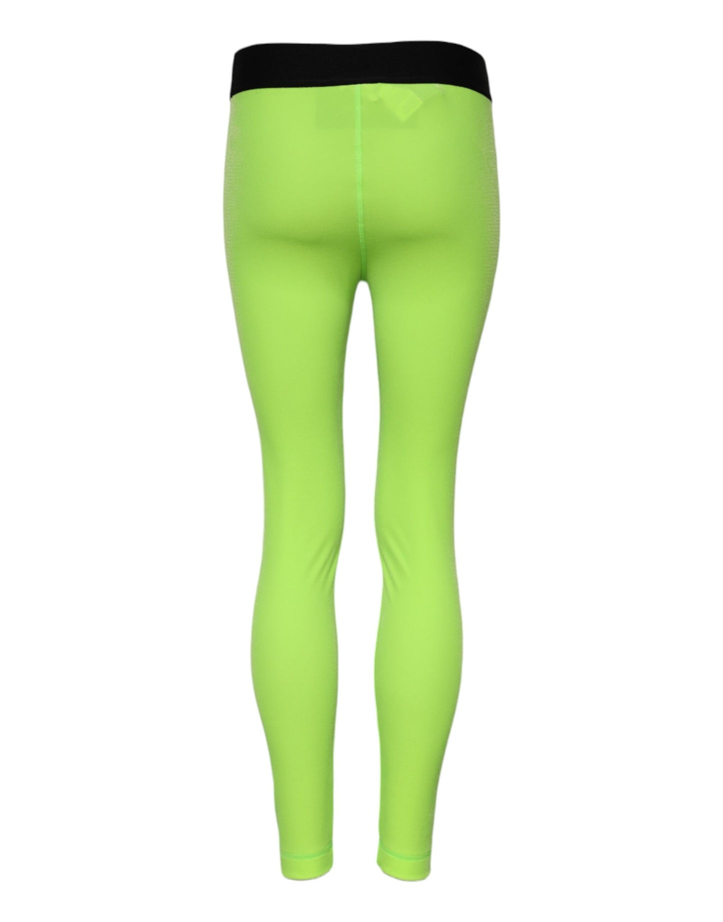 Dolce &amp; Gabbana, grüne Leggings aus Nylon in schmaler Passform 