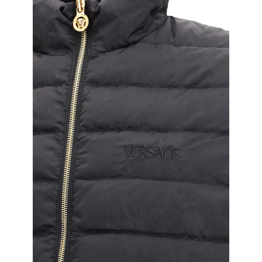 Daunenjacke mit Versace-Logo