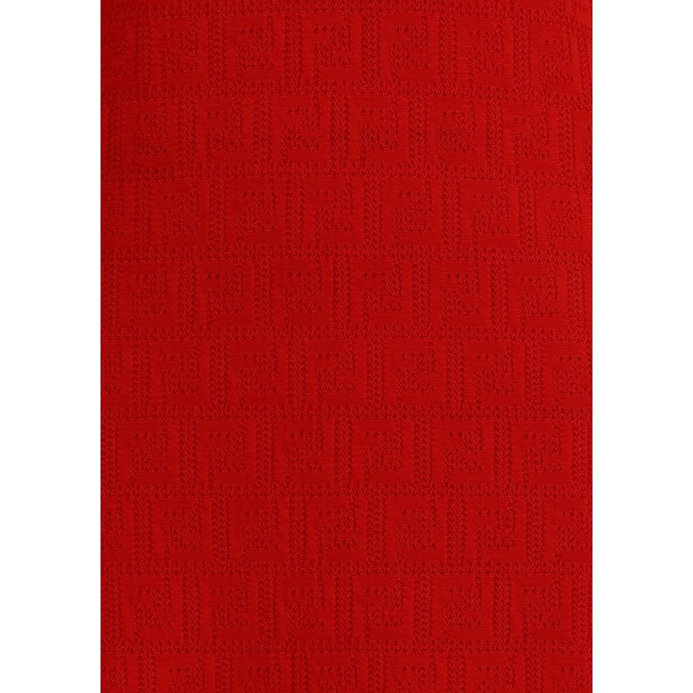 Fendi – Gestricktes Midikleid