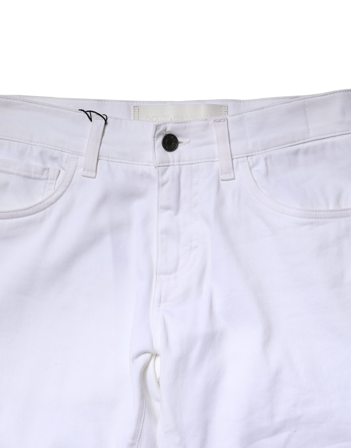 Dolce &amp; Gabbana Weiße Skinny-Jeans aus Baumwolle für Herren