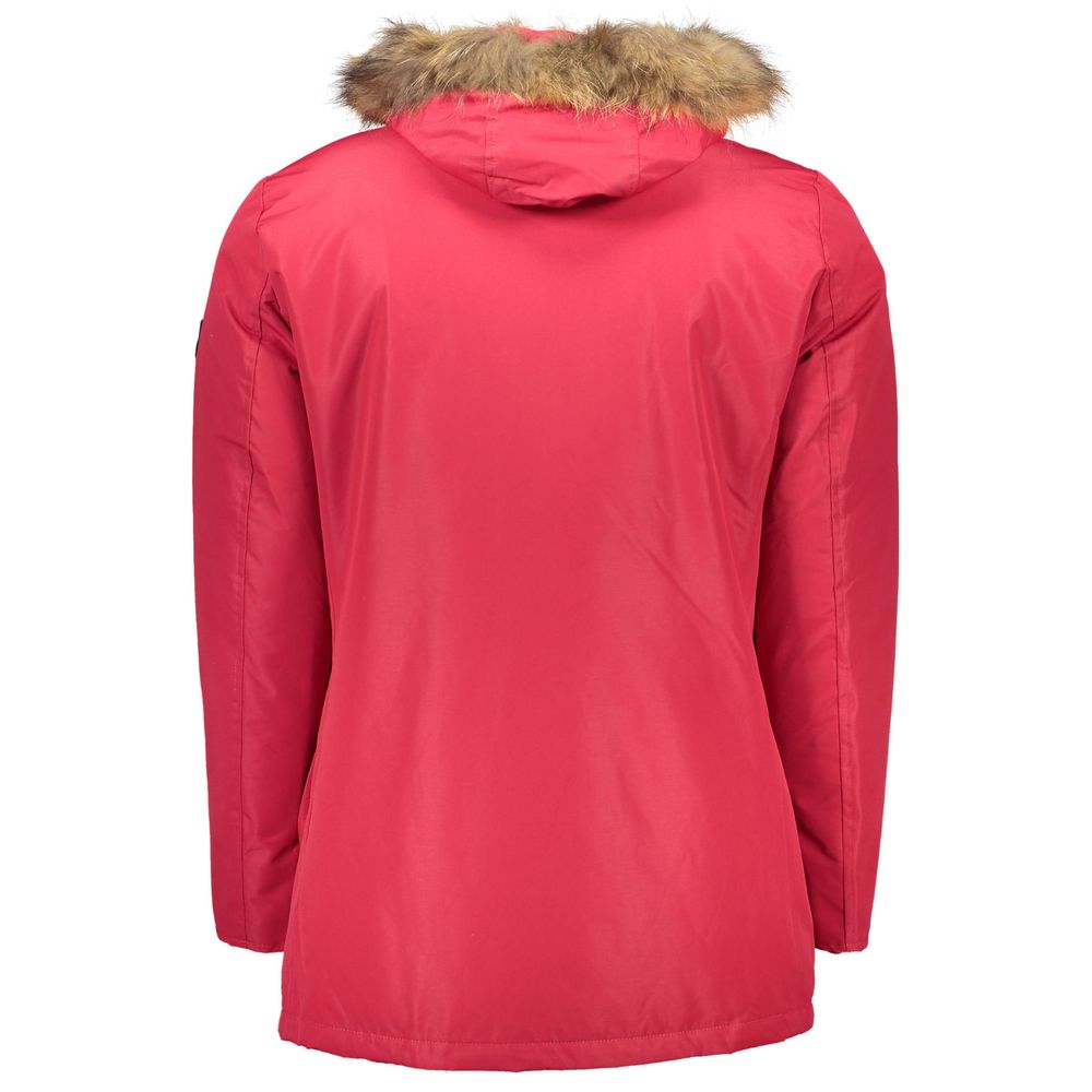 Roberto Cavalli Rote Polyesterjacke