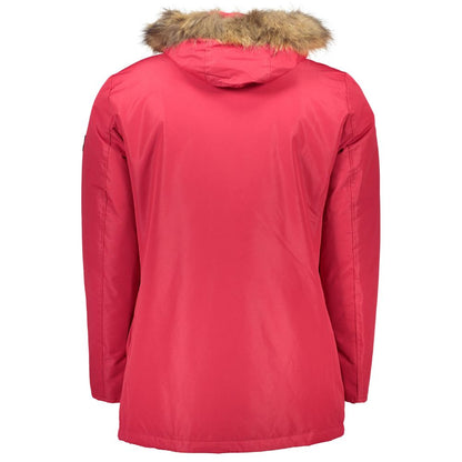 Roberto Cavalli Rote Polyesterjacke