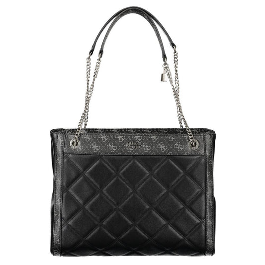 Guess Jeans – Schwarze Polyethylen-Handtasche