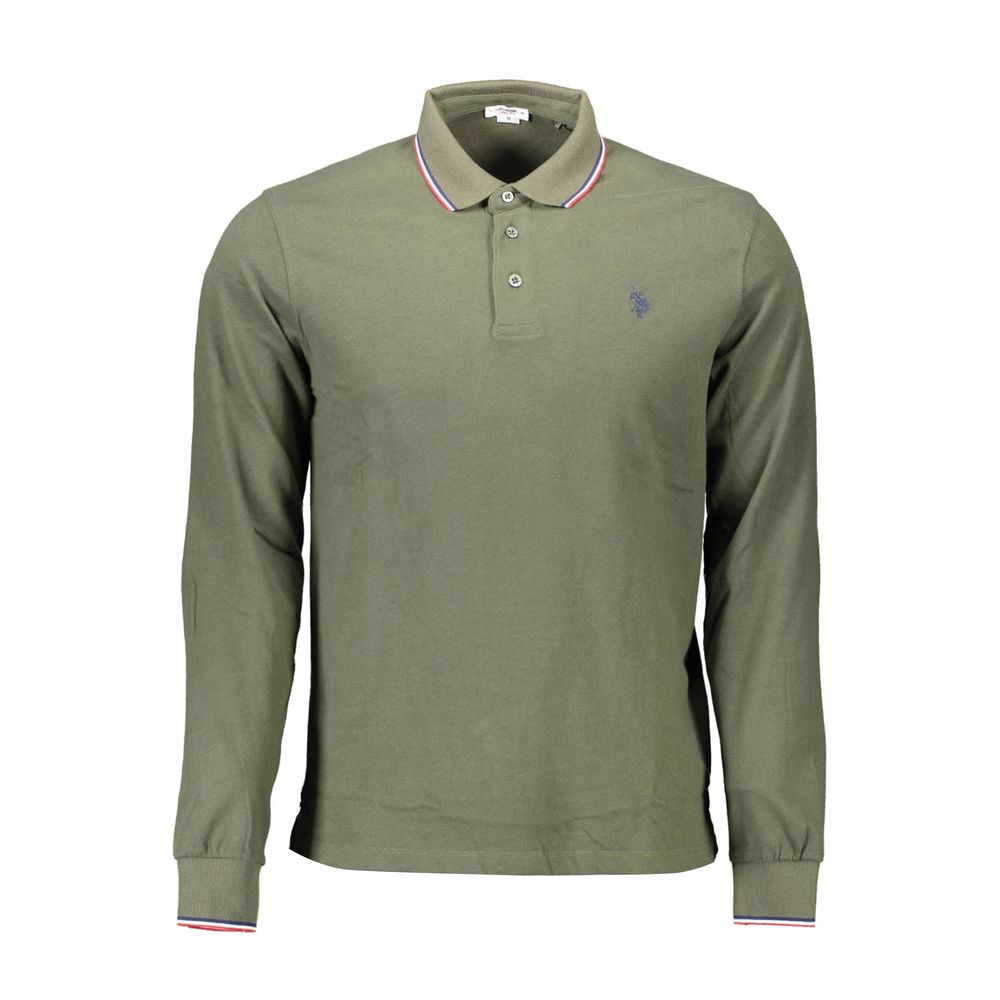 US POLO ASSN. Green Cotton Polo Shirt