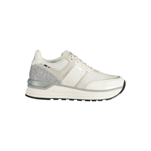 US POLO ASSN. Weißer Polyester-Sneaker