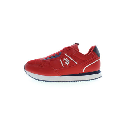 US POLO ASSN. Roter Polyester-Sneaker