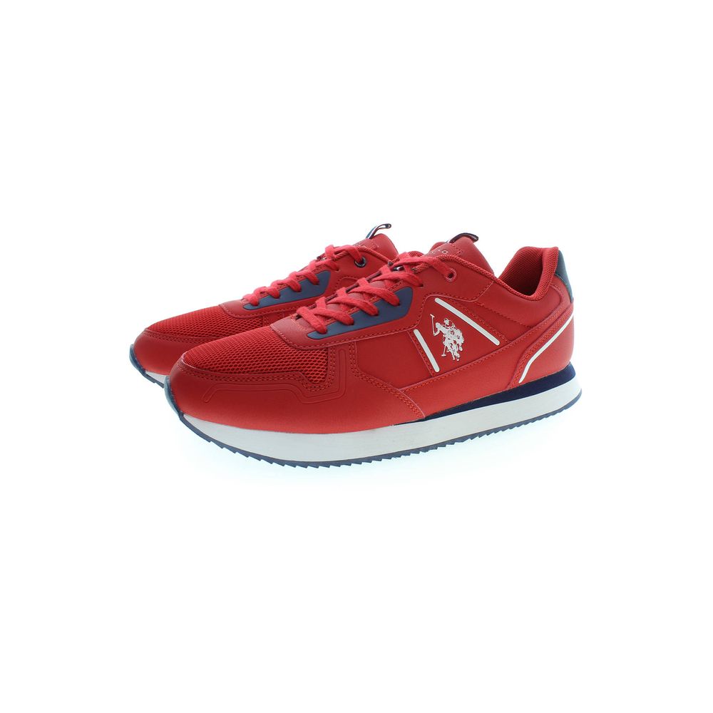 US POLO ASSN. Roter Polyester-Sneaker