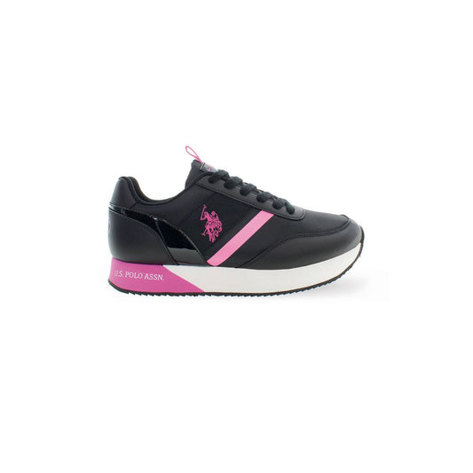 US POLO ASSN. Schwarzer Polyester-Sneaker