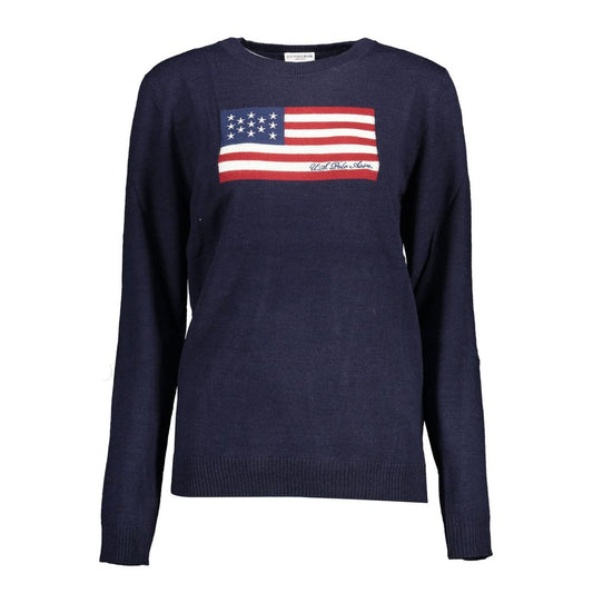 US POLO ASSN. Blauer Nylonpullover
