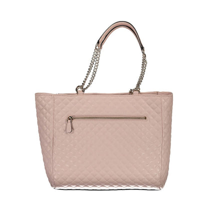 Guess Jeans – Handtasche aus Polyethylen in Rosa