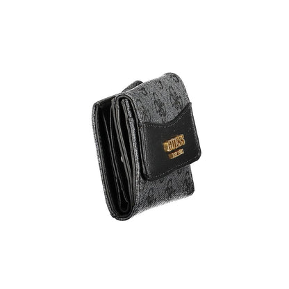 Guess Jeans – Schwarze Polyethylen-Geldbörse