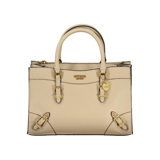 Guess Jeans Beige Polyethylen Handtasche
