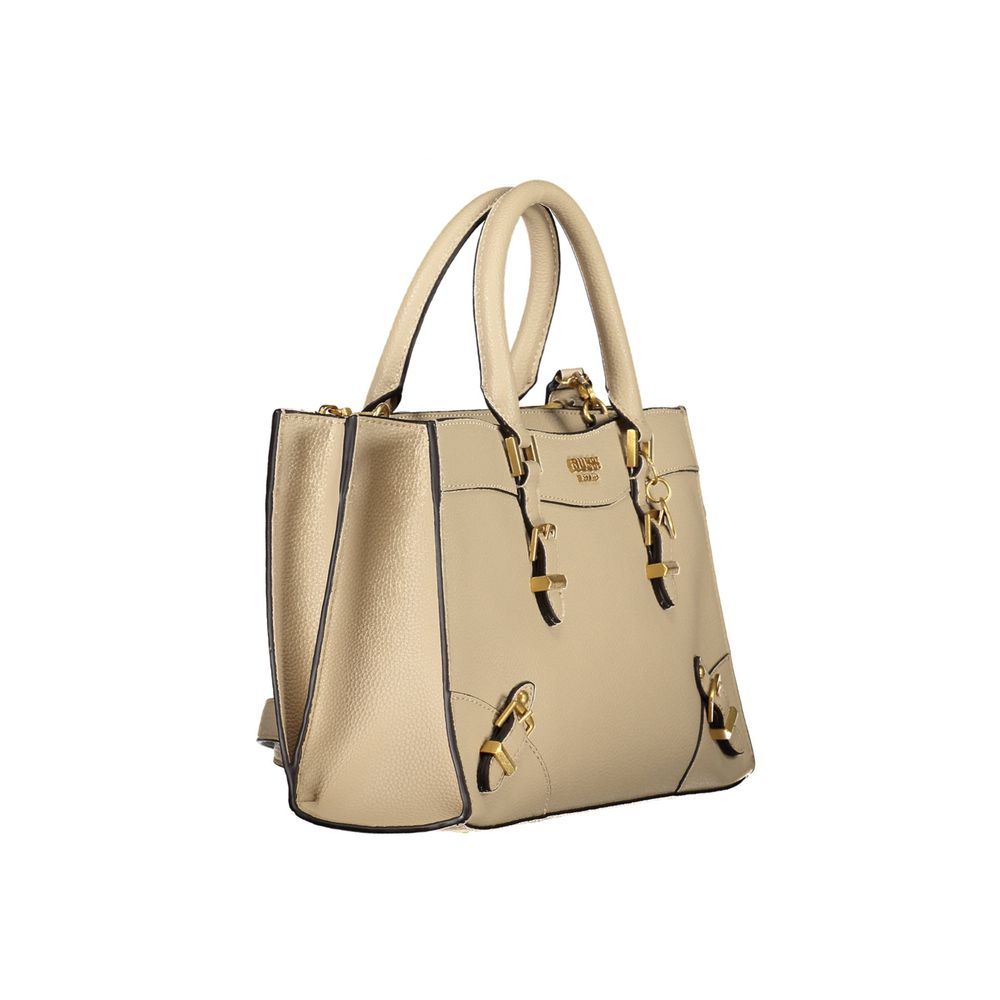 Guess Jeans Beige Polyethylen Handtasche