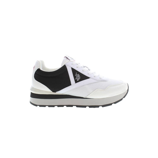 US POLO ASSN. Weißer Polyester-Sneaker