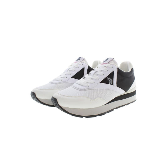 US POLO ASSN. Weißer Polyester-Sneaker