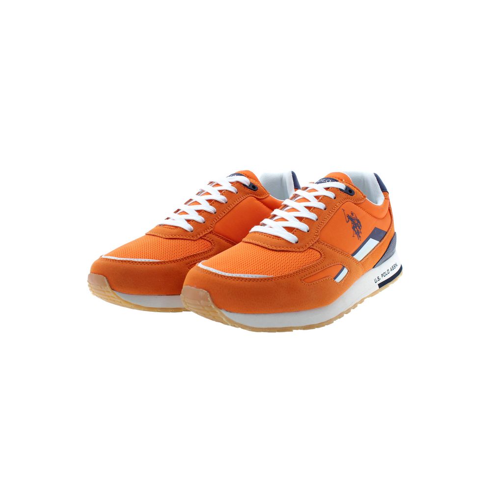 US POLO ASSN. Orange Polyester Sneaker