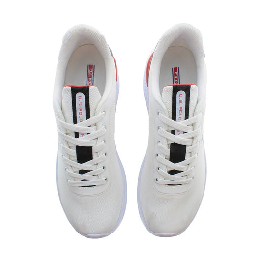 US POLO ASSN. Weißer Polyester-Sneaker