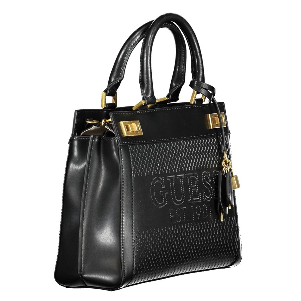 Guess Jeans – Schwarze Polyethylen-Handtasche