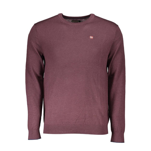 Lilafarbener Wollpullover von Napapijri