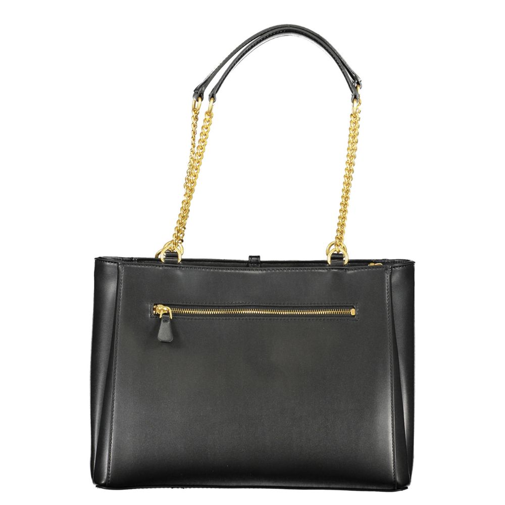 Guess Jeans – Schwarze Polyethylen-Handtasche