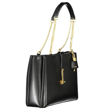 Guess Jeans – Schwarze Polyethylen-Handtasche