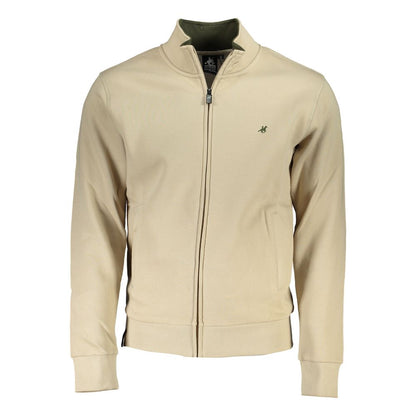 US Grand Polo Beige Cotton Sweater