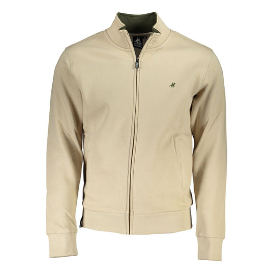 US Grand Polo Beige Cotton Sweater