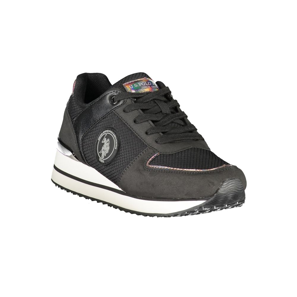 US POLO ASSN. Schwarzer Polyester-Sneaker